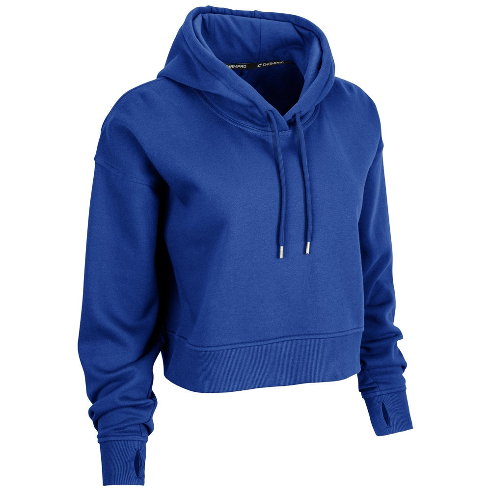 CHAMPRO SPORTSWEAR VICTORY FLEECE WOMEN'S CROP HOODIE