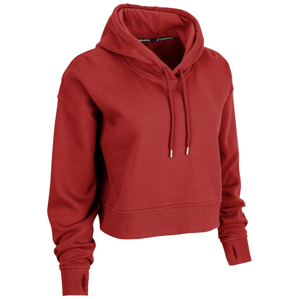 CHAMPRO SPORTSWEAR VICTORY FLEECE WOMEN'S CROP HOODIE
