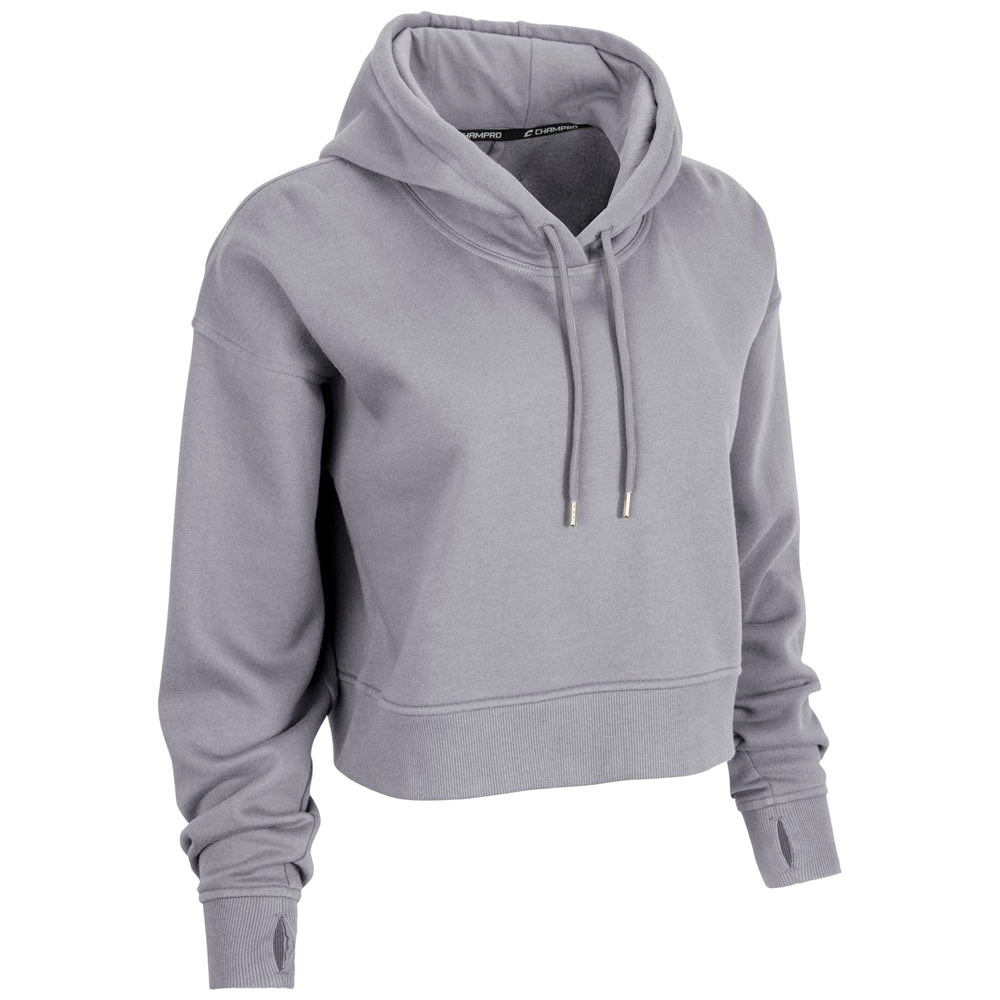 CHAMPRO SPORTSWEAR VICTORY FLEECE WOMEN'S CROP HOODIE
