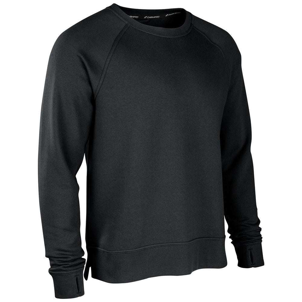 CHAMPRO SPORTSWEAR VICTORY FLEECE MEN'S SPLIT HEM CREW
