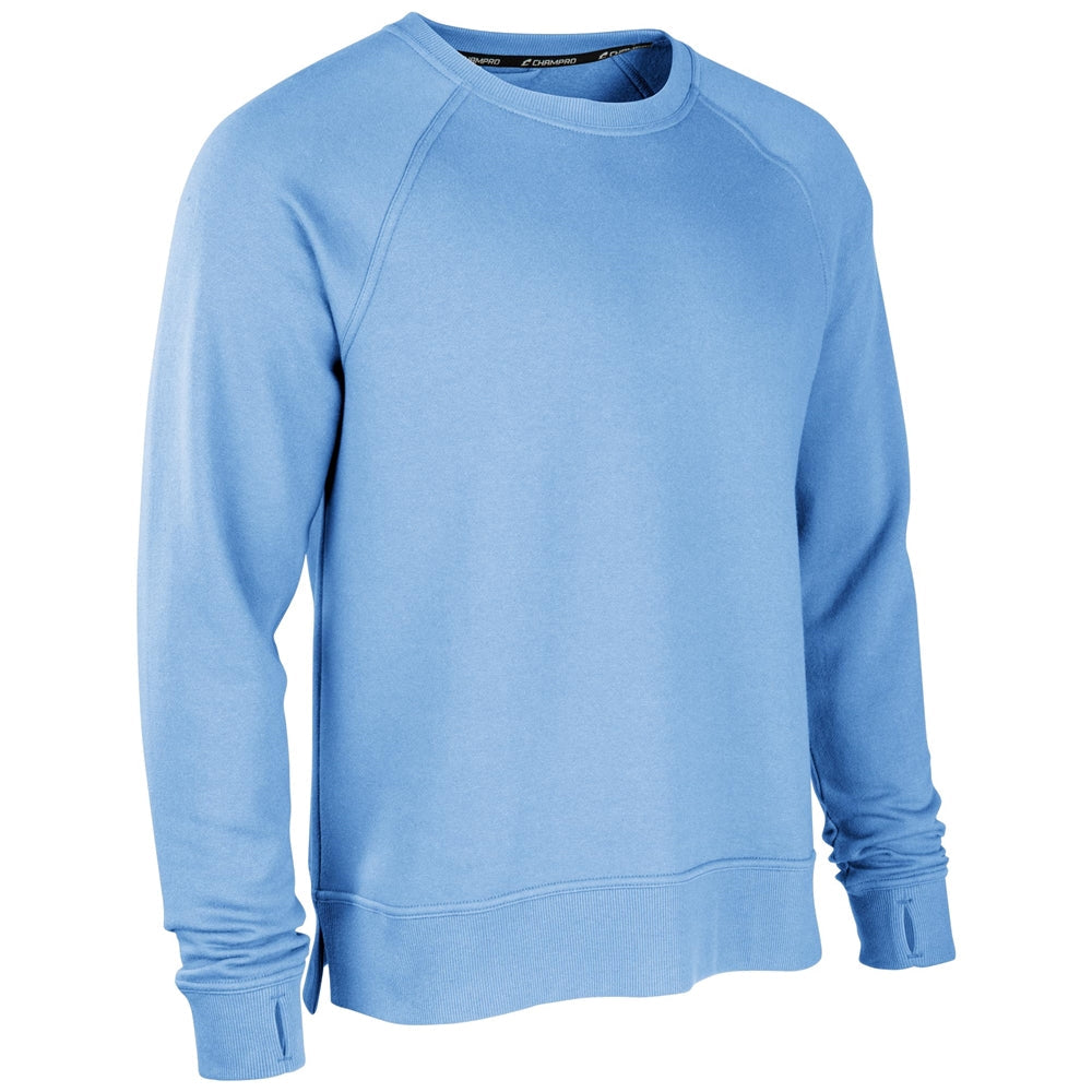 CHAMPRO SPORTSWEAR VICTORY FLEECE MEN'S SPLIT HEM CREW