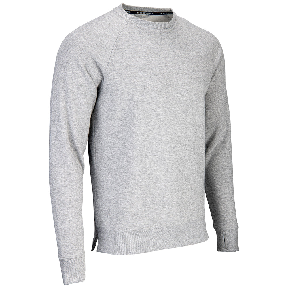 CHAMPRO SPORTSWEAR VICTORY FLEECE MEN'S SPLIT HEM CREW