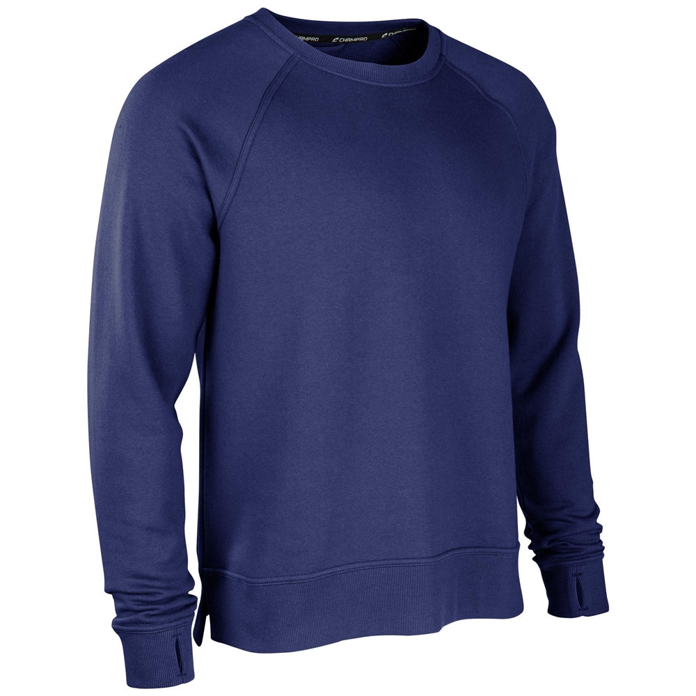 CHAMPRO SPORTSWEAR VICTORY FLEECE MEN'S SPLIT HEM CREW