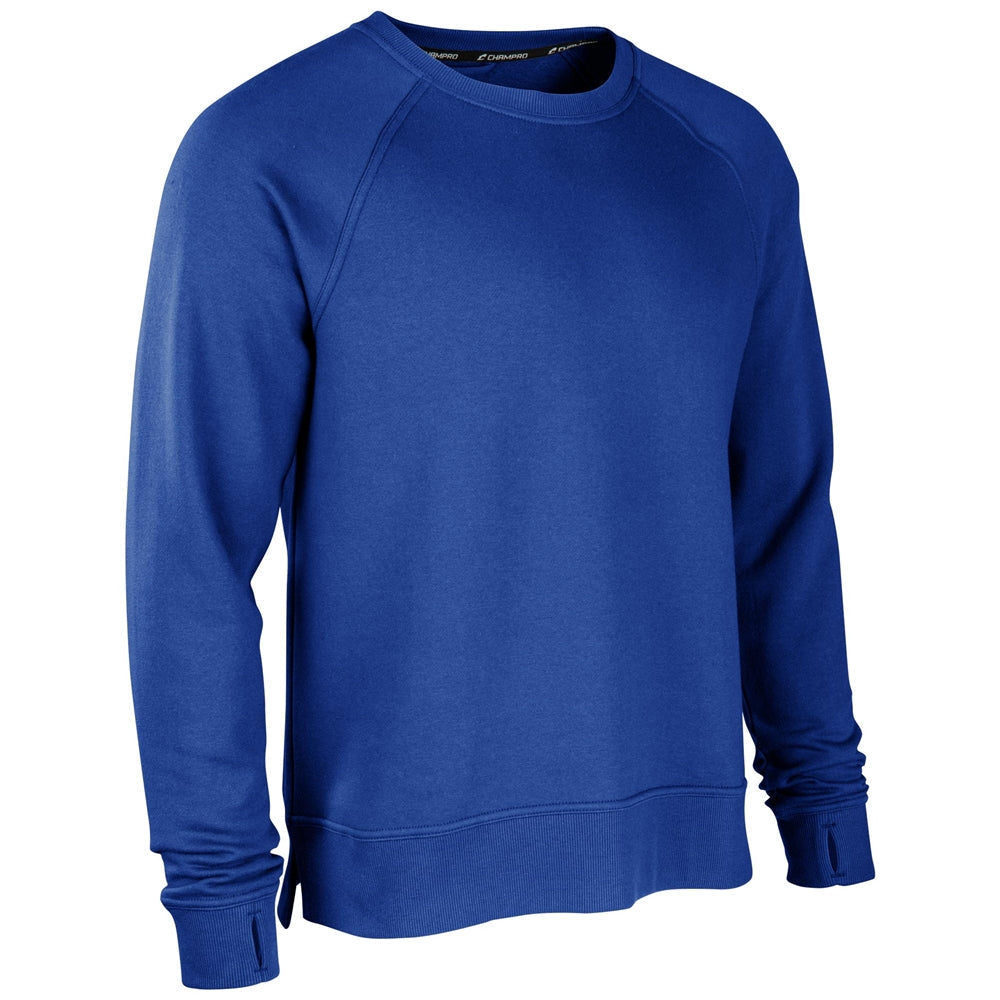 CHAMPRO SPORTSWEAR VICTORY FLEECE MEN'S SPLIT HEM CREW