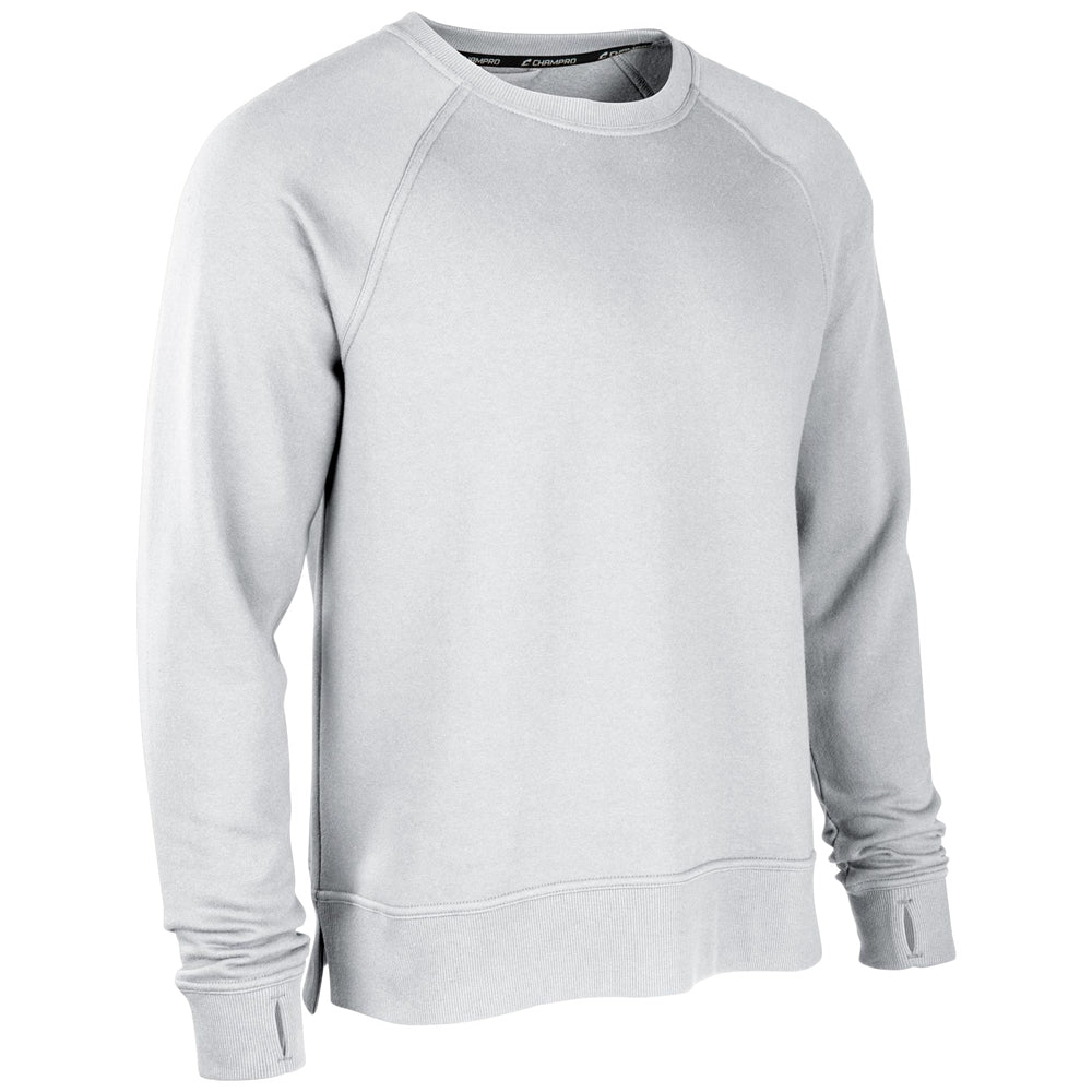 CHAMPRO SPORTSWEAR VICTORY FLEECE MEN'S SPLIT HEM CREW