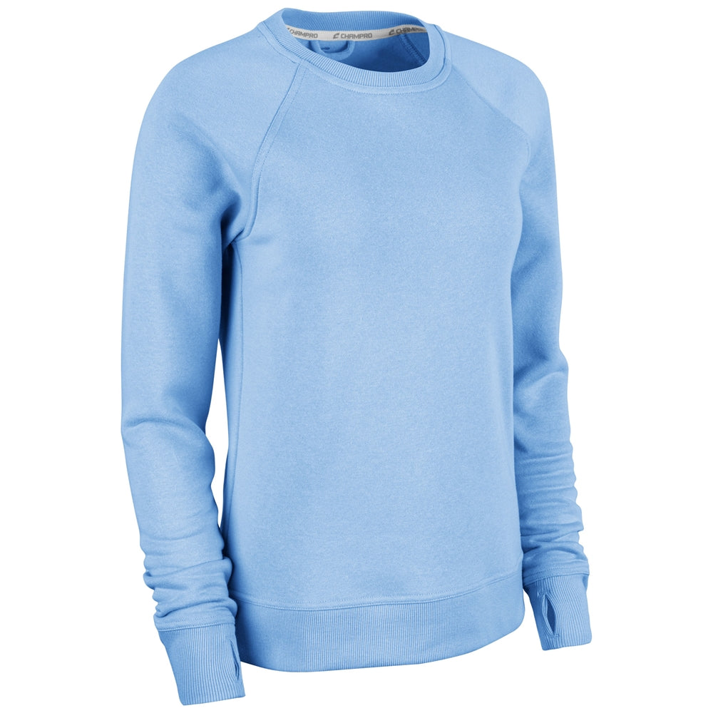 CHAMPRO SPORTSWEAR VICTORY FLEECE WOMEN'S SPLIT HEM CREW