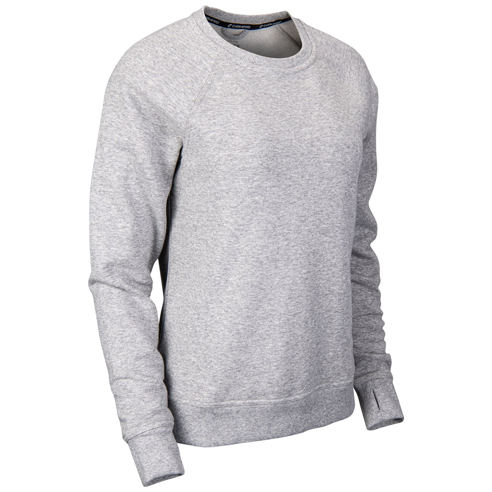CHAMPRO SPORTSWEAR VICTORY FLEECE WOMEN'S SPLIT HEM CREW