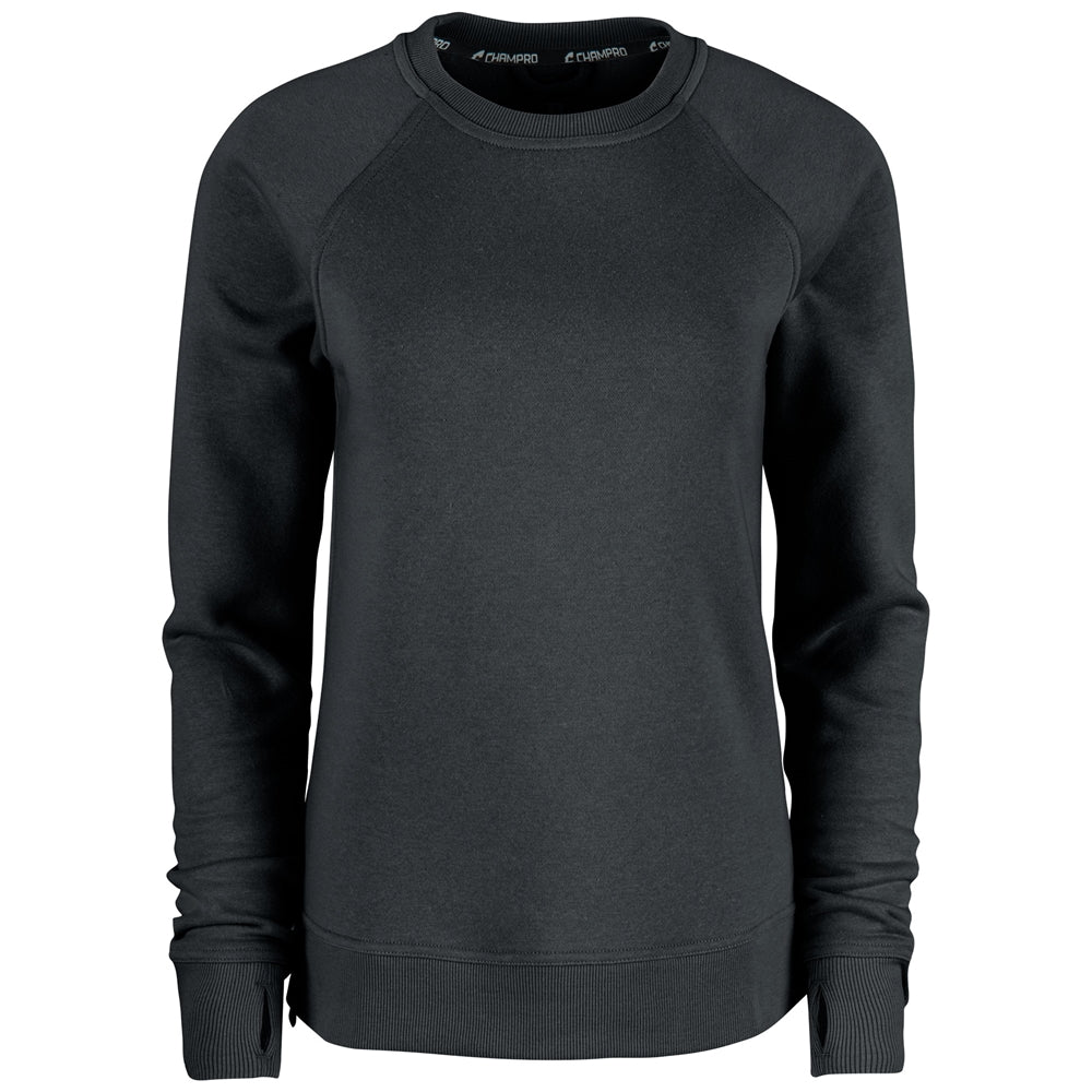 CHAMPRO SPORTSWEAR VICTORY FLEECE WOMEN'S SPLIT HEM CREW