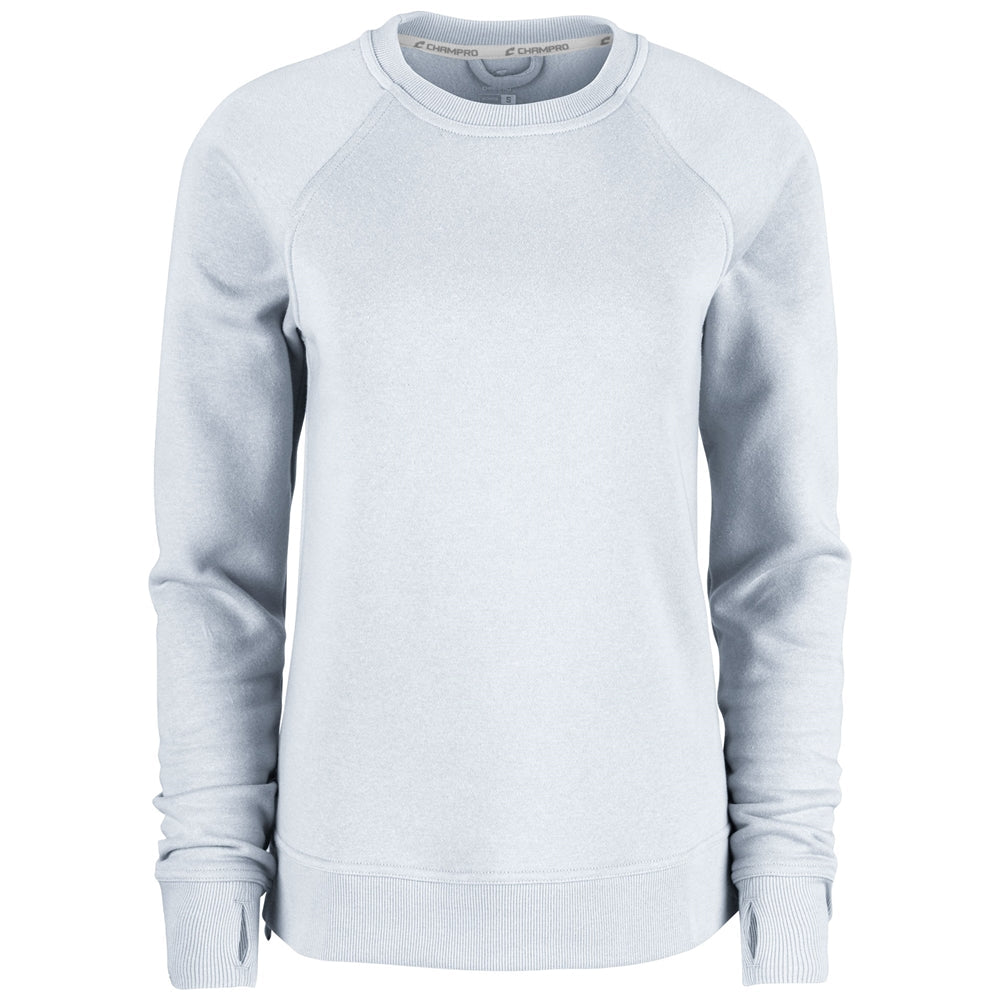 CHAMPRO SPORTSWEAR VICTORY FLEECE WOMEN'S SPLIT HEM CREW