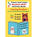 Trace and Learn Numbers Math Activity Book ages 3-6 Pre-School to 1st Grade - Paperback