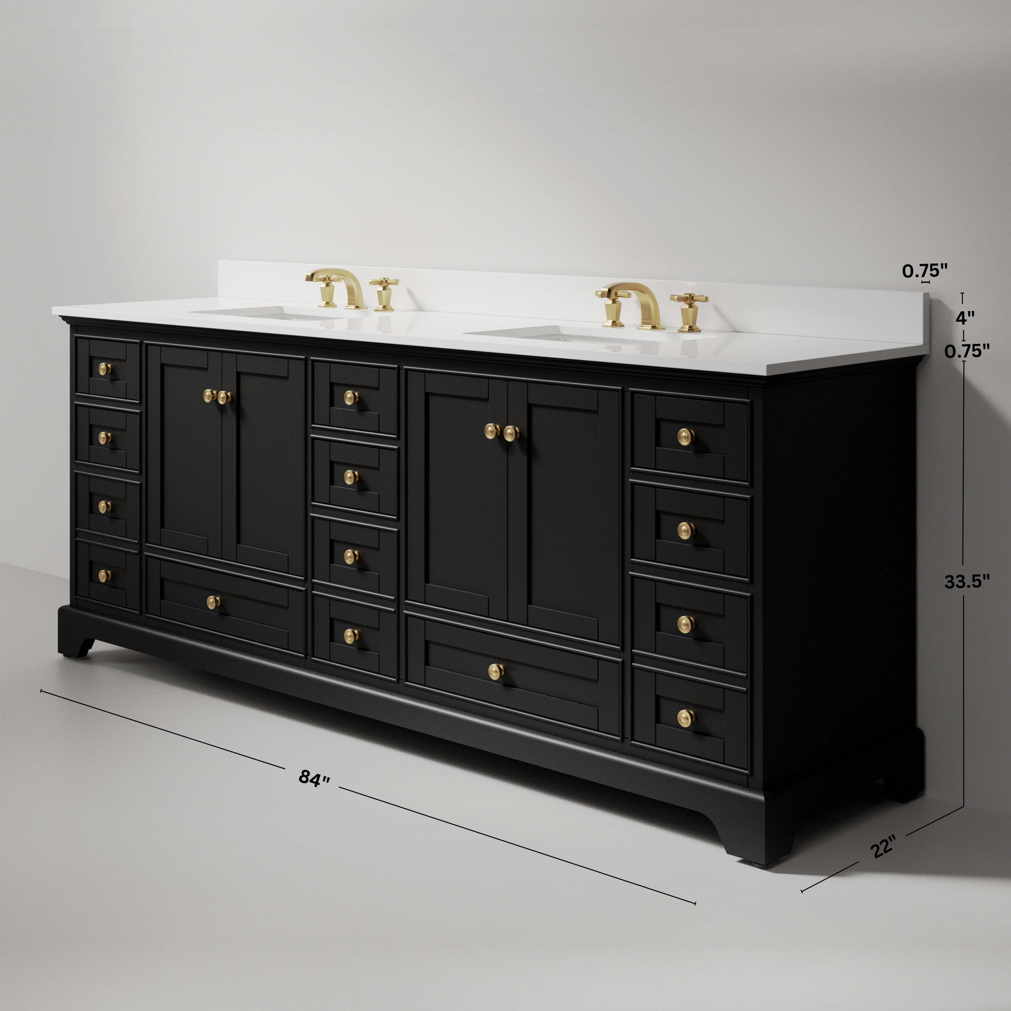 Audrey 84" Bath Vanity Set
