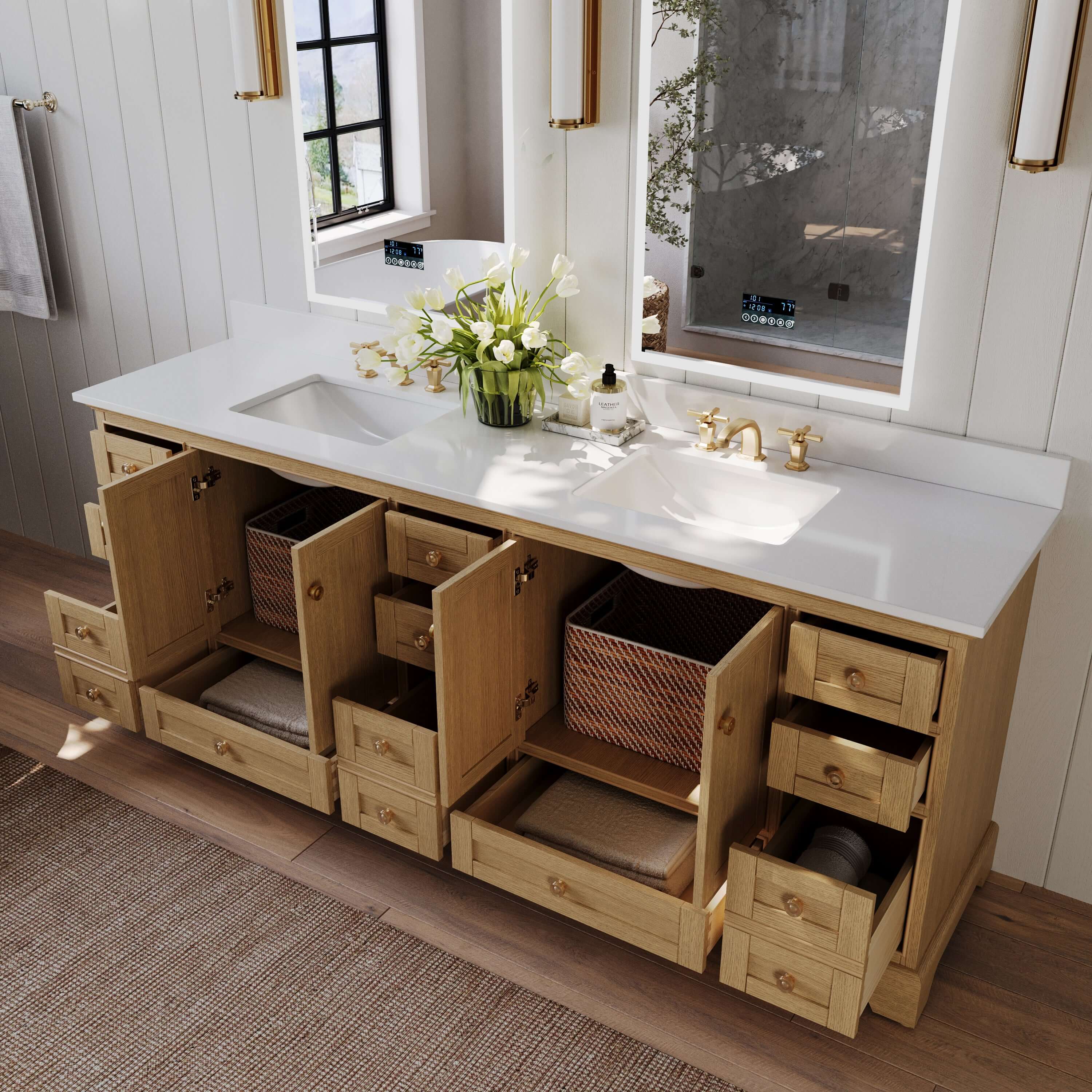Audrey 84" Bath Vanity Set
