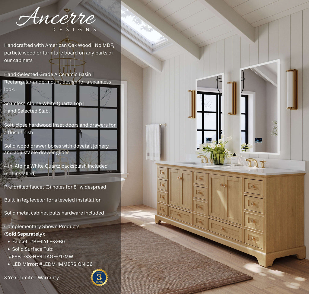Audrey 84" Bath Vanity Set