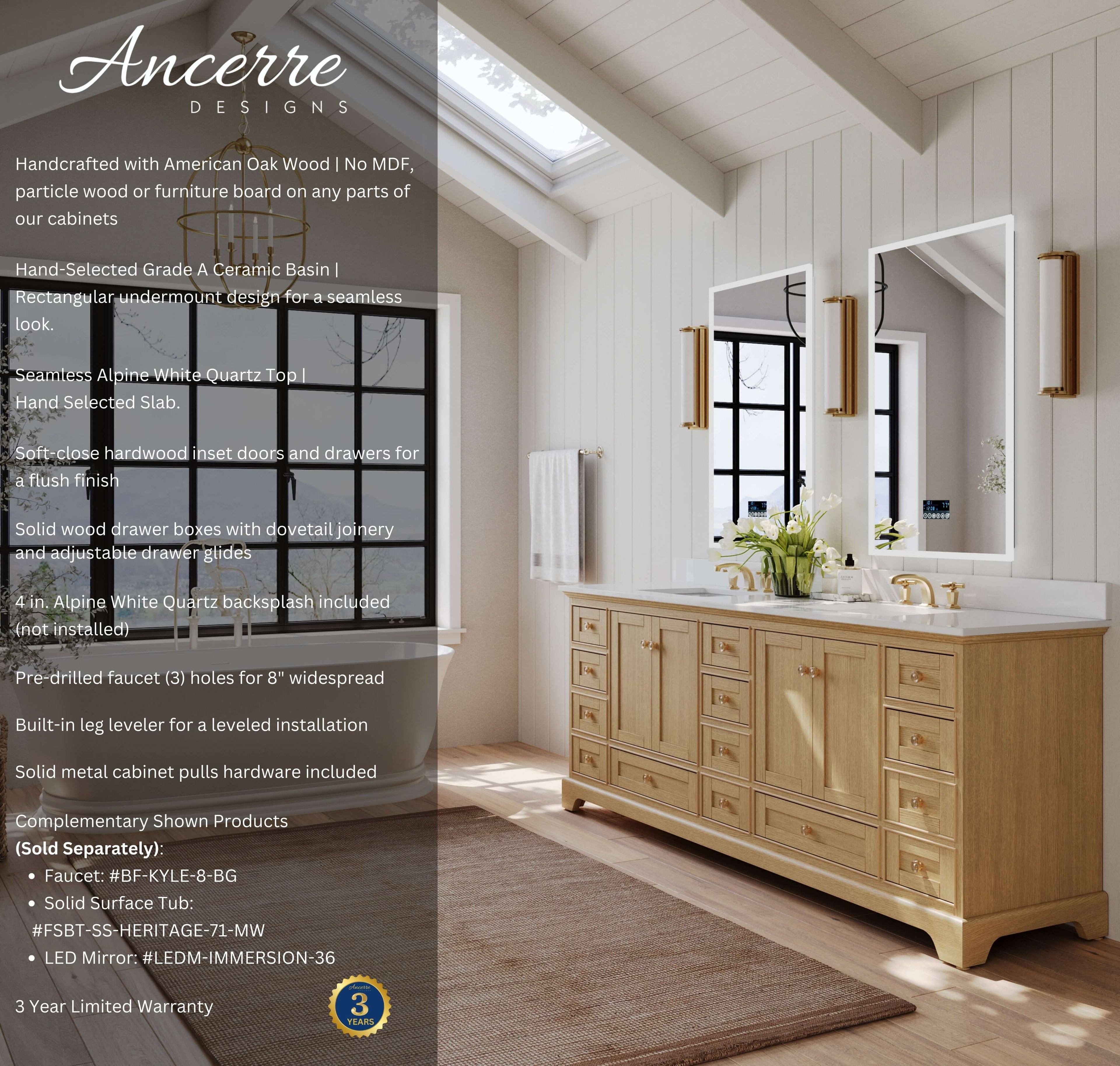 Audrey 84" Bath Vanity Set