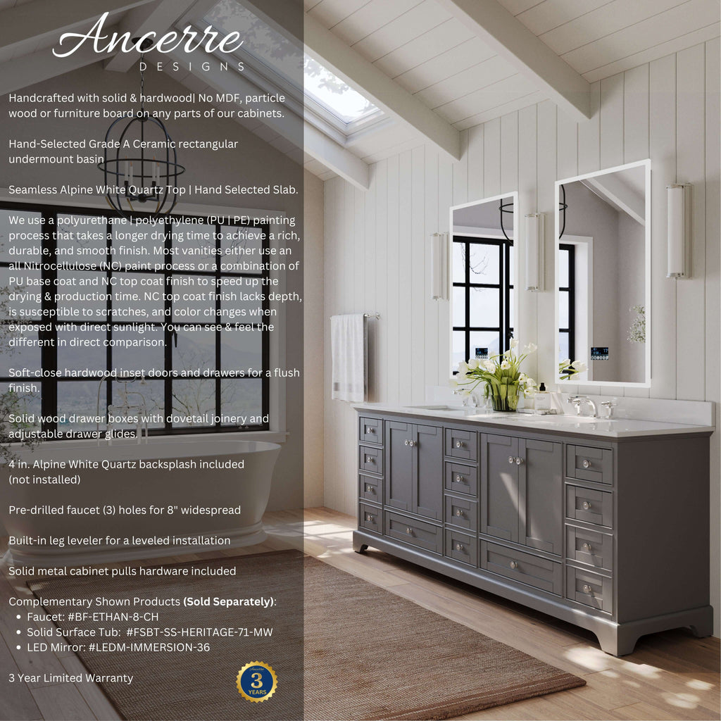 Audrey 84" Bath Vanity Set