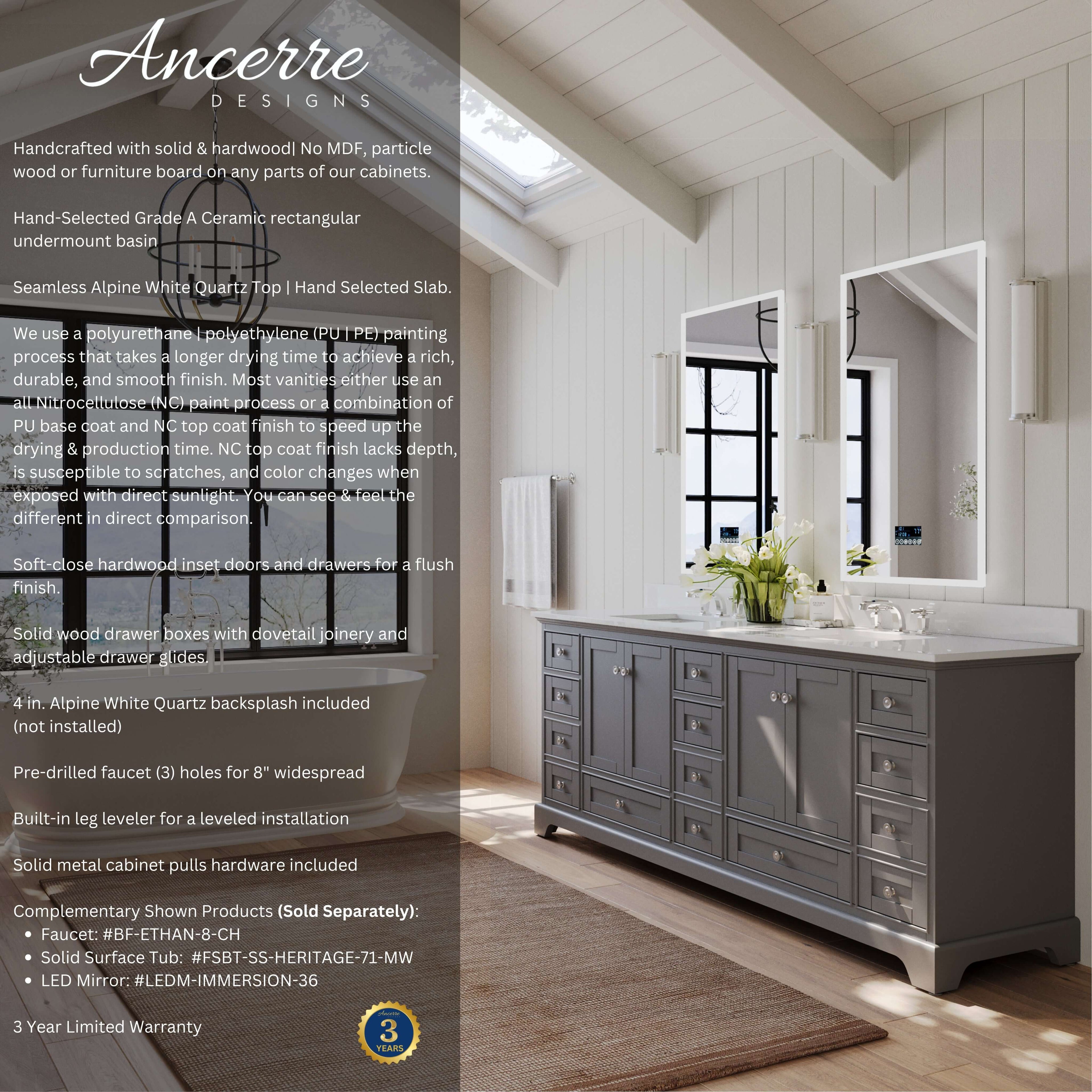 Audrey 84" Bath Vanity Set