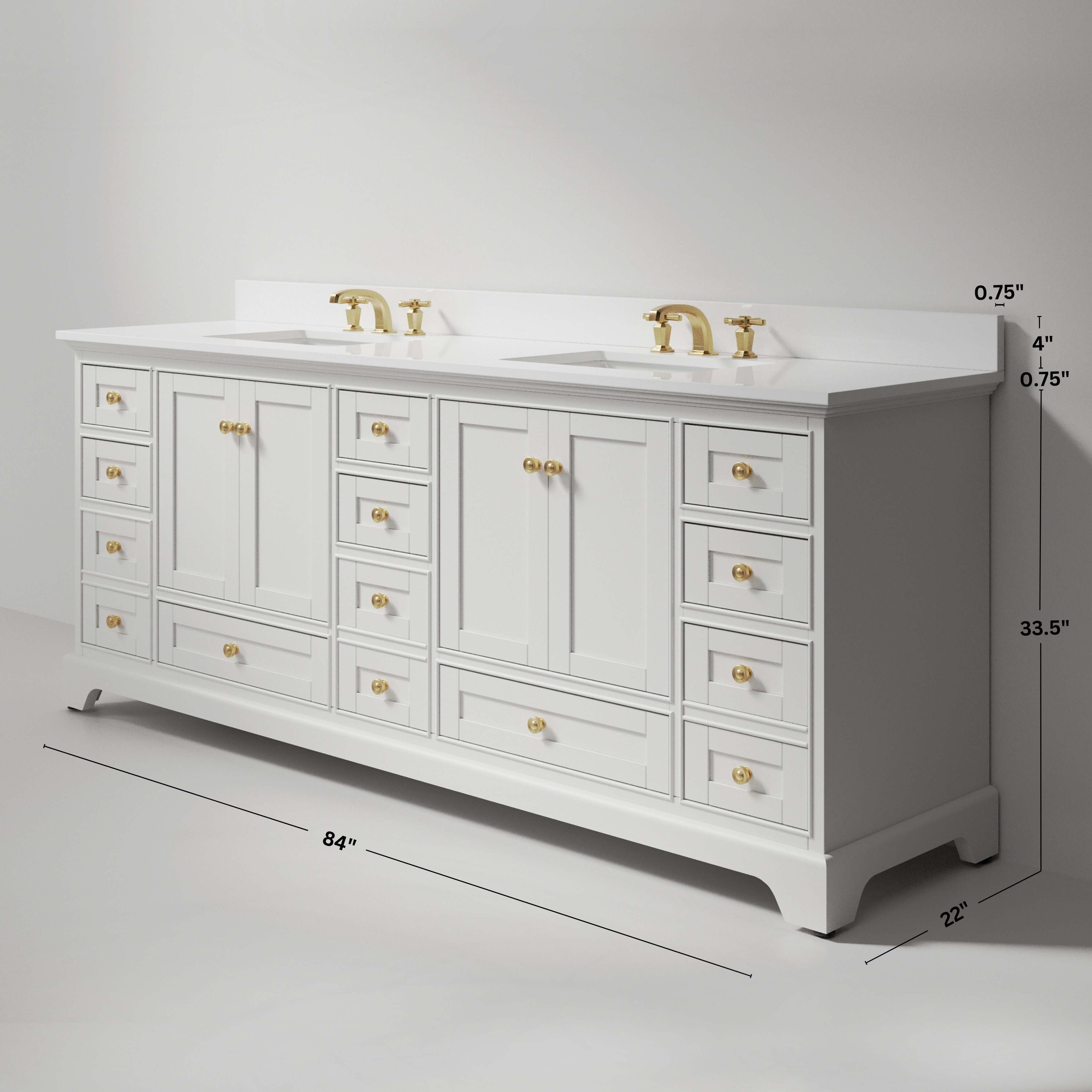 Audrey 84" Bath Vanity Set