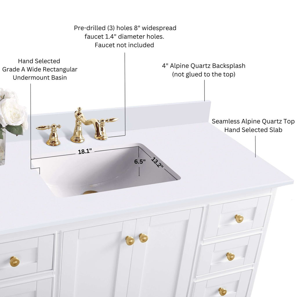 Audrey 84" Bath Vanity Set