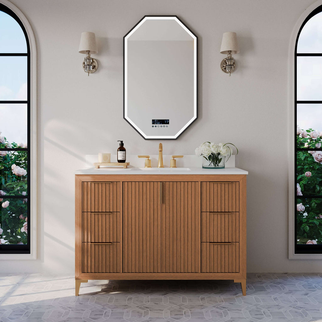 Turlington Bathroom Vanity Collection in Sienna Finish