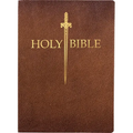 KJV Sword Bible, Large Print, Acorn Bonded Leather, Thumb Index: (Red Letter, Brown, 1611 Version) - Leather