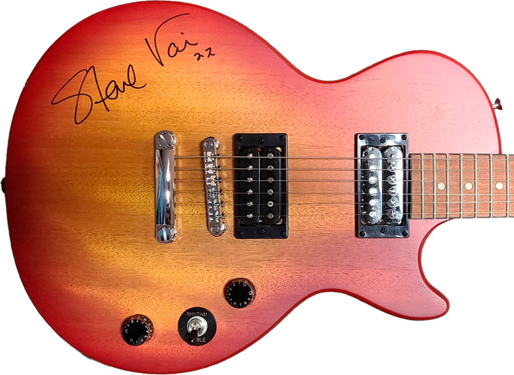 Steve Vai Signed Cherry Sunburst Gibson Epiphone Guitar Exact Photo Proof