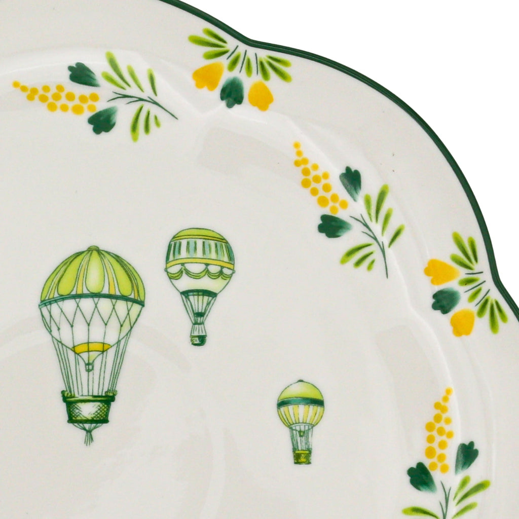 Valensole Lavender Scalloped Dinner Plate - Case of 12 Plates (+3 Bonus Plates)
