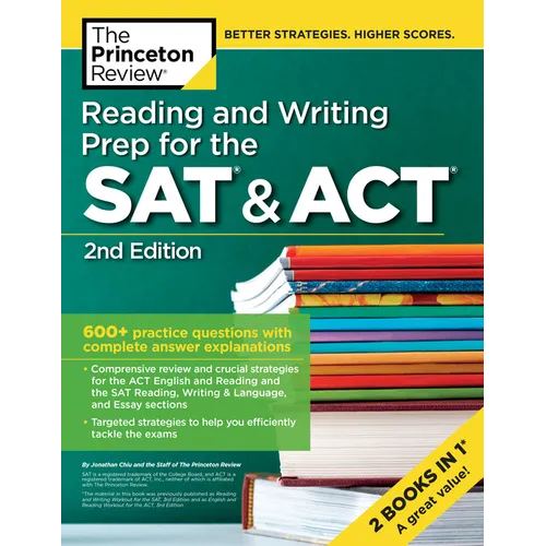 Reading and Writing Prep for the SAT & Act, 2nd Edition: 600+ Practice Questions with Complete Answer Explanations - Paperback