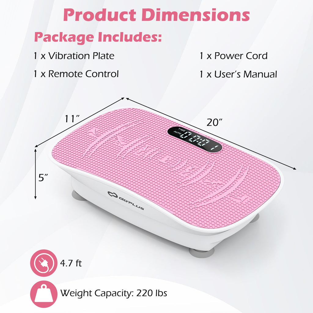 Vibration Plate Exercise Machine for Lymphatic Drainage and Weight Loss with 10 Speed Intensities
