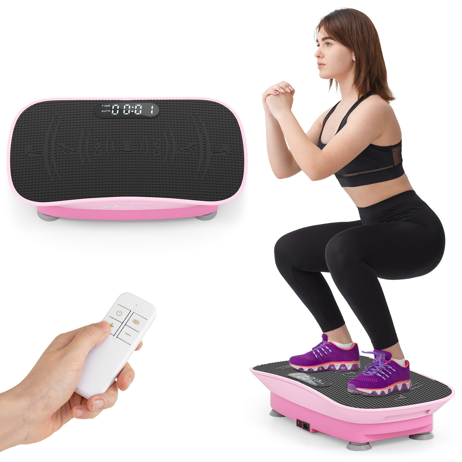 Vibration Plate Exercise Machine for Lymphatic Drainage and Weight Loss with 10 Speed Intensities