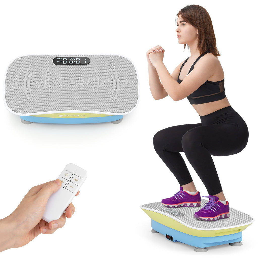 Vibration Plate Exercise Machine for Lymphatic Drainage and Weight Loss with 10 Speed Intensities