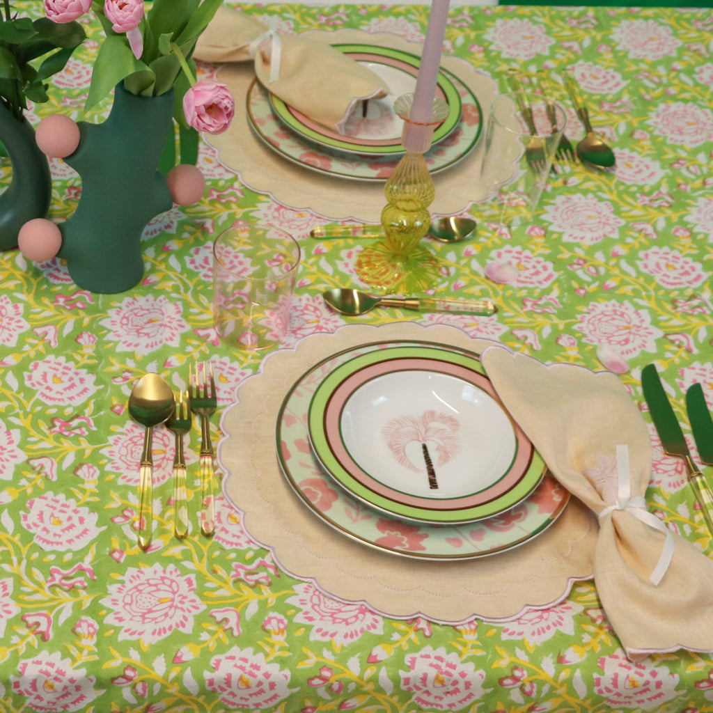 100% Organic Cotton - Viviana Venetia Blooms Tablecloth