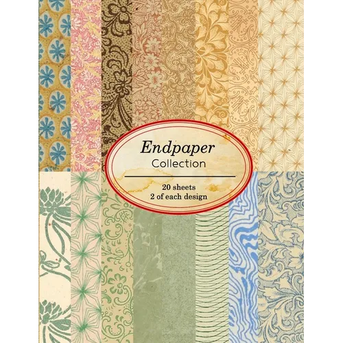 Endpaper Collection: 20 sheets of vintage endpapers for bookbinding and other paper crafting projects - Paperback