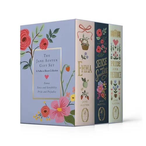 The Jane Austen Gift Set: A Puffin in Bloom 3-Book Collection: Pride and Prejudice, Emma, and Sense and Sensibility - Hardcover