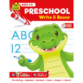 School Zone Preschool Write & Reuse Workbook - Spiral