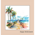 Happy Retirement Guest Book with lined pages (hardback) - Hardcover