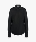 Wool Bias Shirt | Black