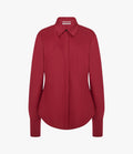 Wool Bias Shirt | Pinot Noir