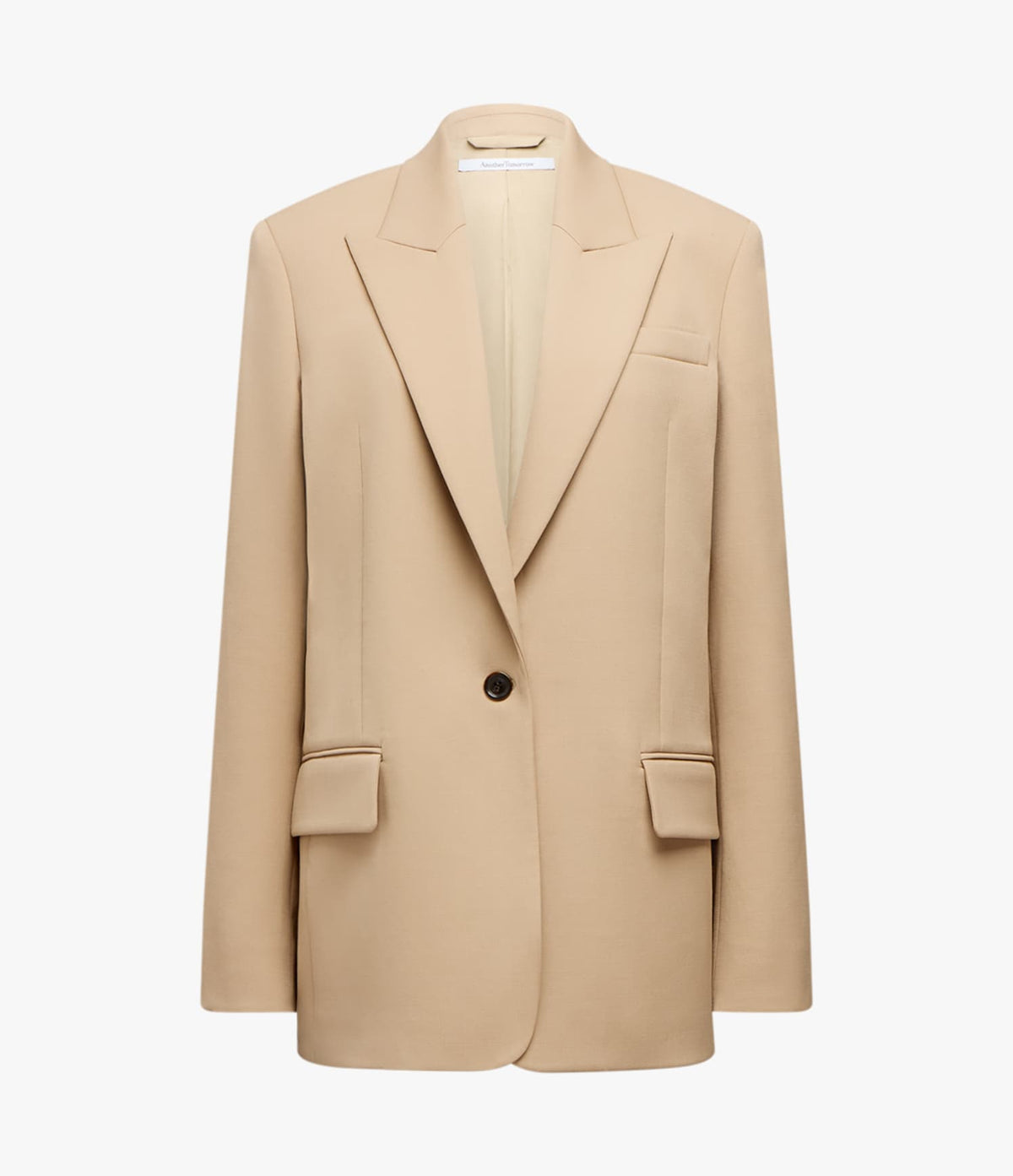 Wool Tailored Jacket | Camel