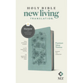 NLT Premium Value Thinline Bible, Filament Enabled (Leatherlike, Bouquet Teal) - Imitation Leather