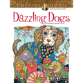 Creative Haven Dazzling Dogs Coloring Book - Paperback