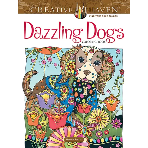 Creative Haven Dazzling Dogs Coloring Book - Paperback