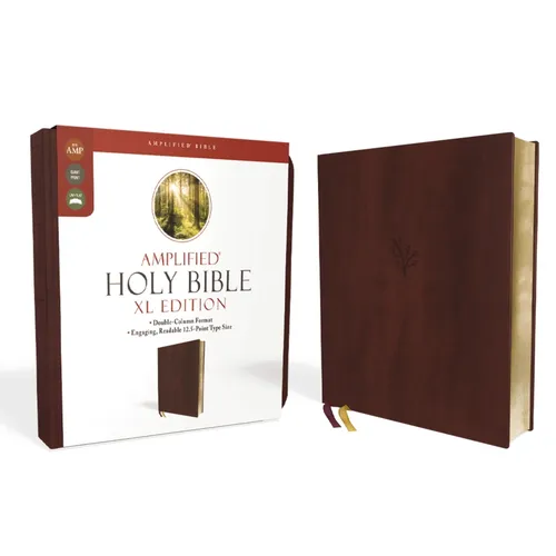 Amplified Holy Bible, XL Edition, Leathersoft, Burgundy - Imitation Leather