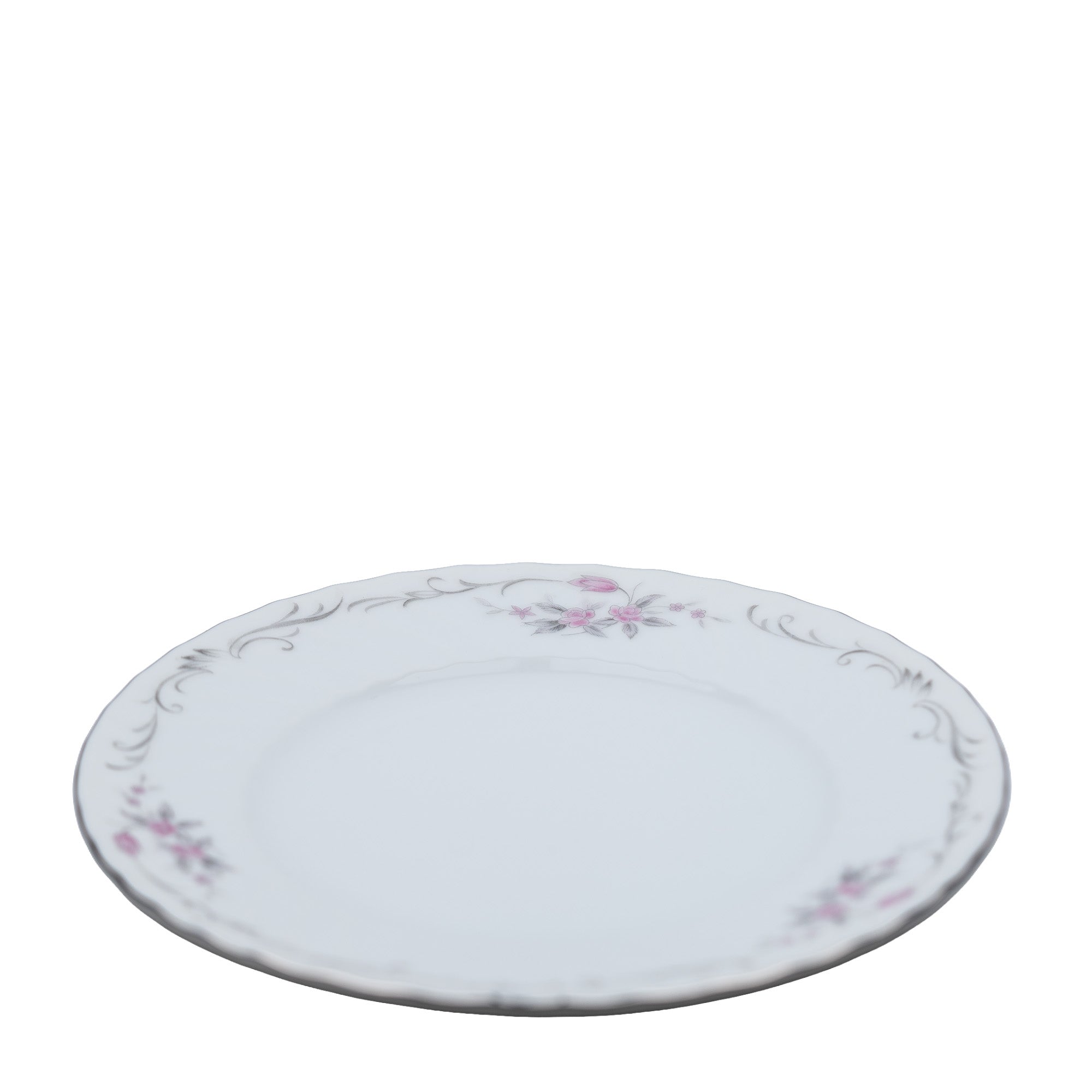 Gold Standard GST1 Bread Plate – Pink Rosebud Porcelain