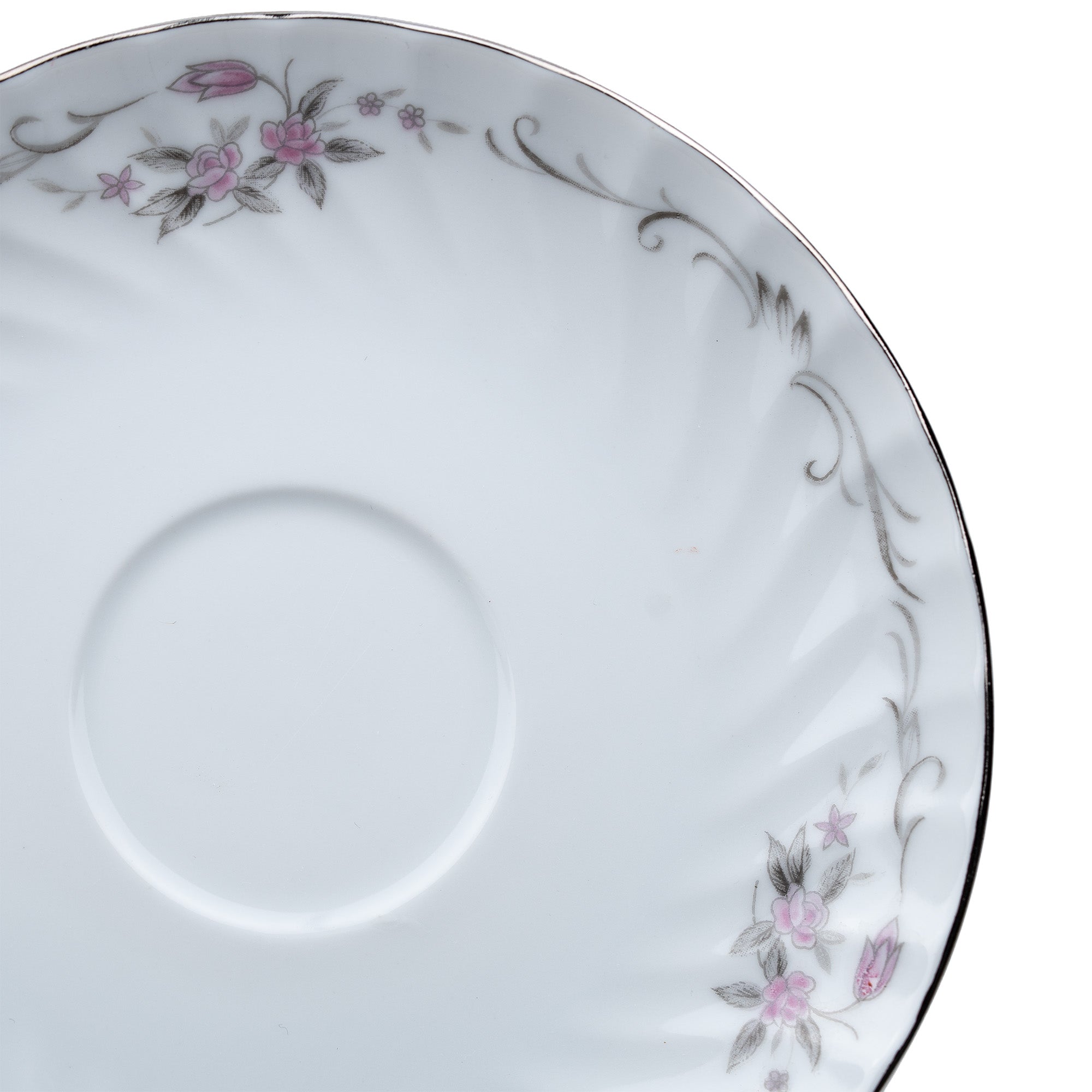 Gold Standard GST1 Saucer – Pink Rosebud Porcelain