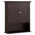 Wall Mount Bathroom Cabinet Storage Organizer with Doors and Shelves
