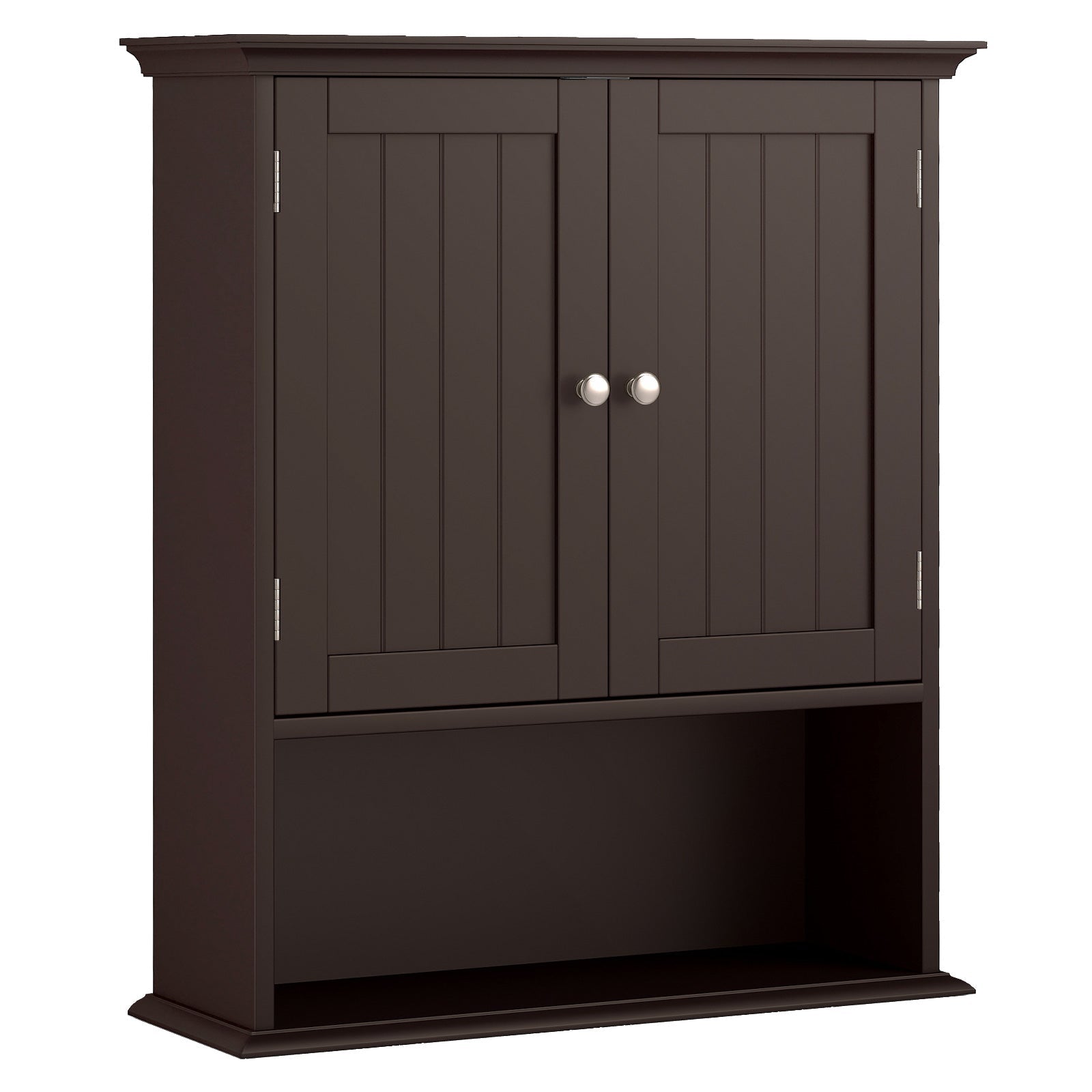 Wall Mount Bathroom Cabinet Storage Organizer with Doors and Shelves
