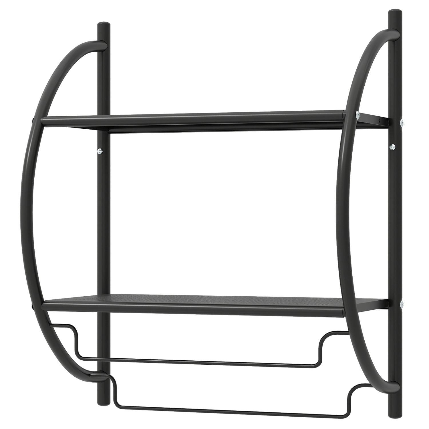 2-Tier Wall Mounted Bathroom Towel Rack with Towel Bars