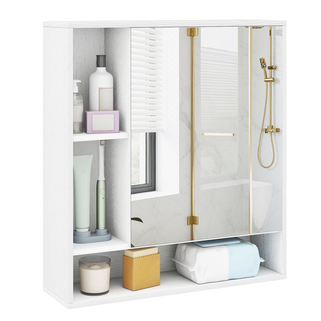 Wall Mounted Bathroom Cabinet with Mirror Single Door