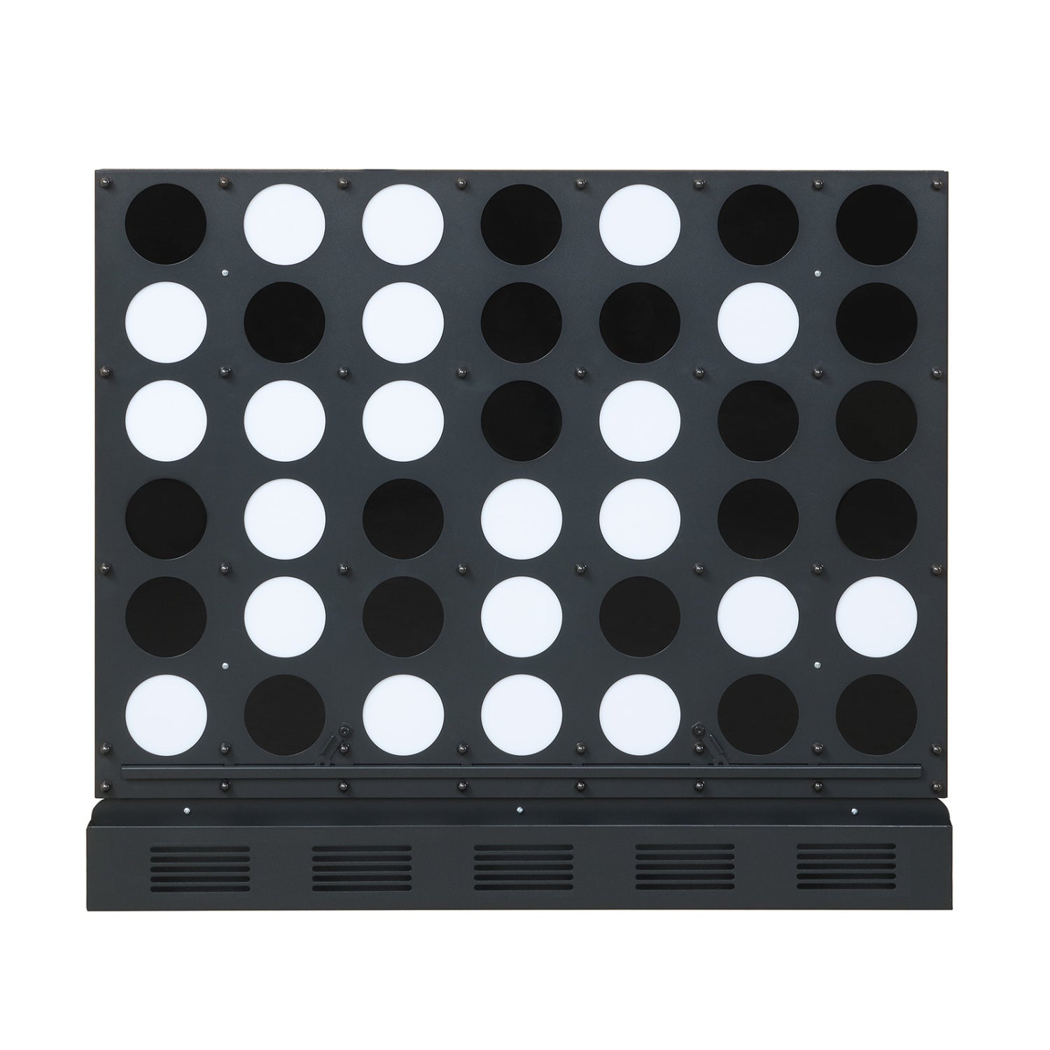 Wall-Mounted Connect 4 Game with Acrylic Discs