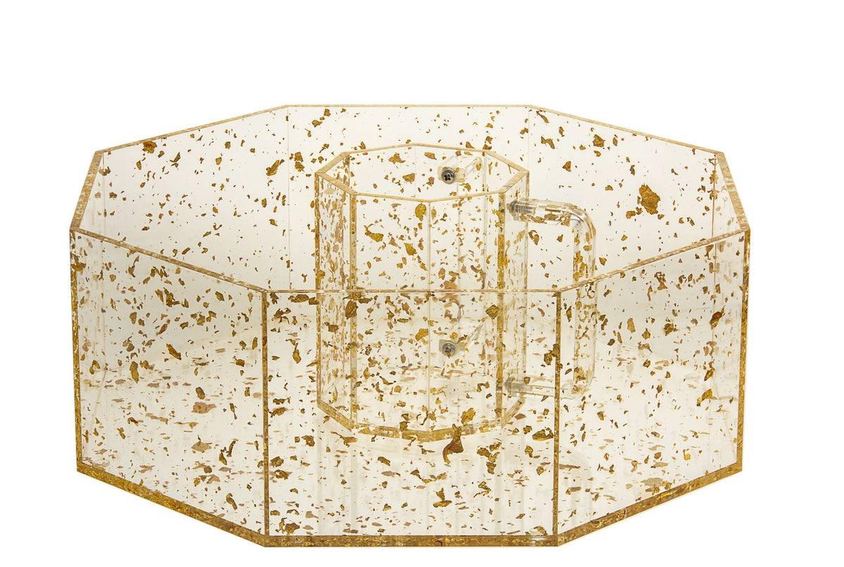 Wash Cup Set Gold Speckle
